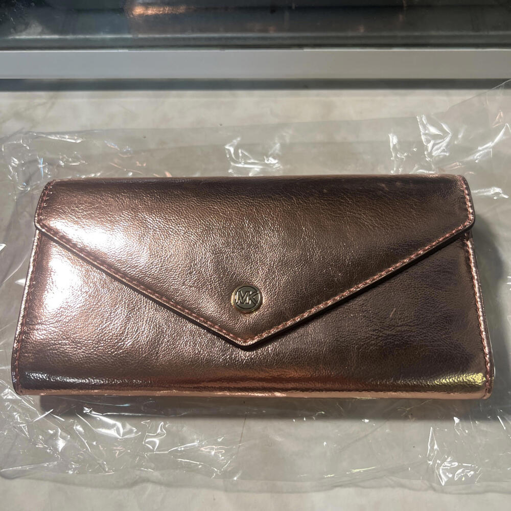 Michael Kors Jet Set Travel Large Logo Envelope Continental Wallet in Primrose